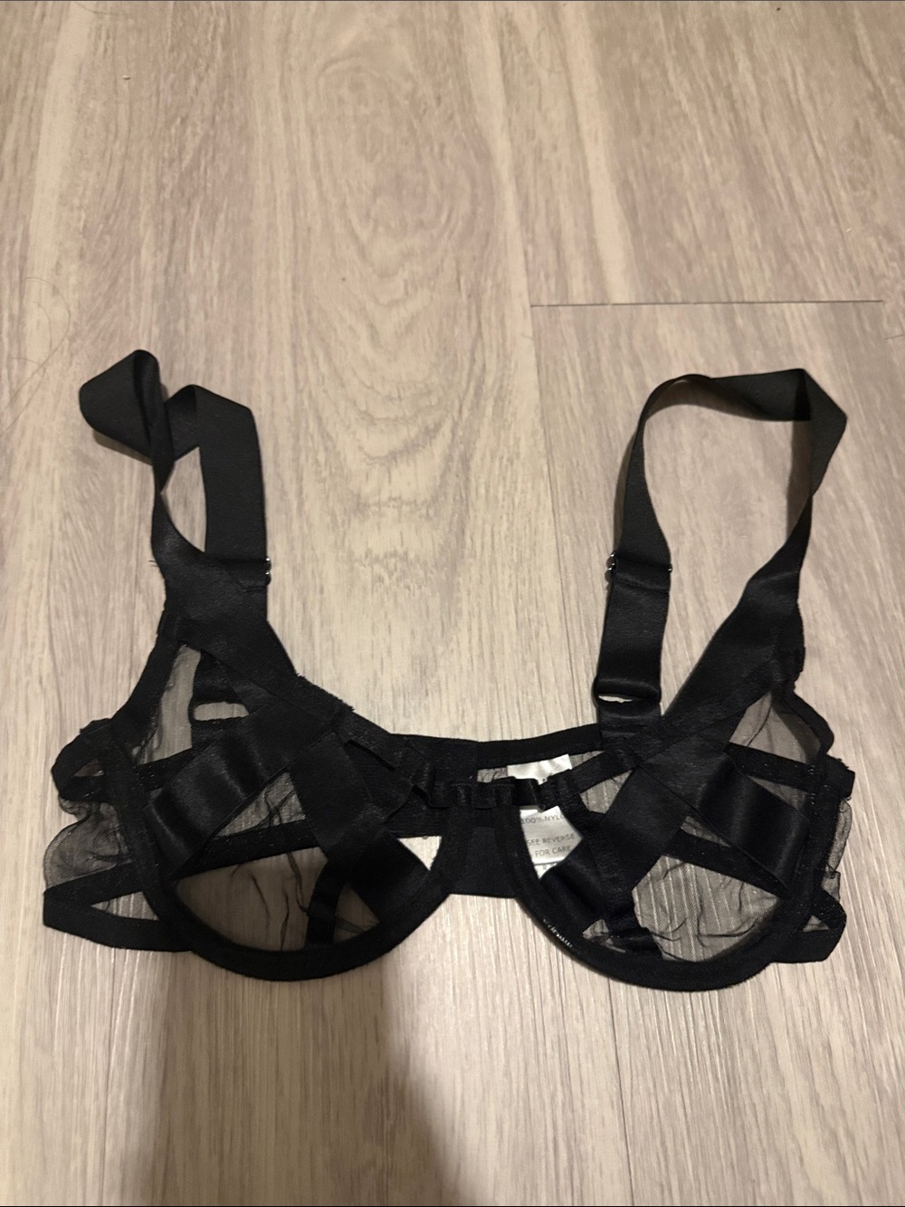 Dolls kill black mesh bralette